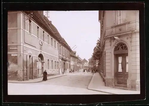 Fotografie Brück & Sohn Meissen, Ansicht Oederan, Chemnitzer Strasse (Spiegelverkehrt)