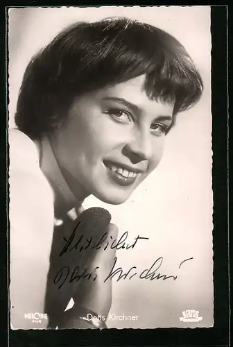 AK Schauspielerin Doris Kirchner in Schwedenmädel, mit original Autograph