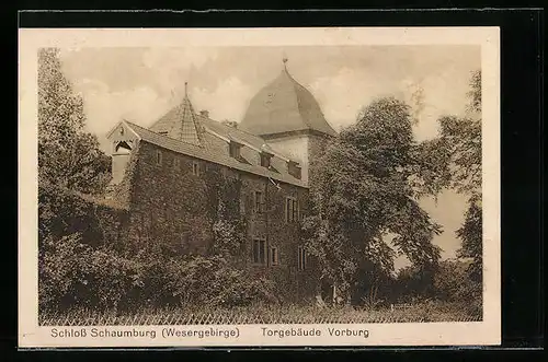AK Schaumburg / Wesergebirge, Schloss, Torgebäude Vorburg