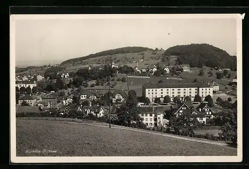 AK Herisau, Ortsansicht mit Kaserne