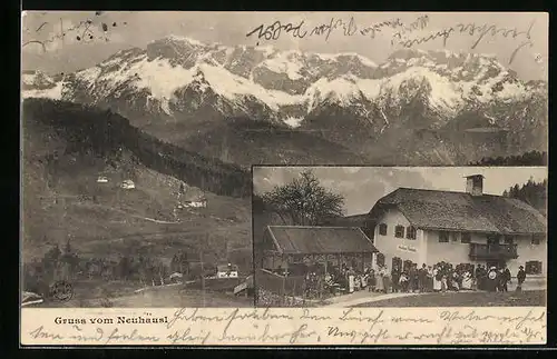 AK Berchtesgaden, Gasthaus Neuhäusl