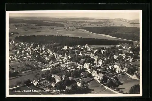AK Königsfeld, Fliegeraufnahme vom Ort