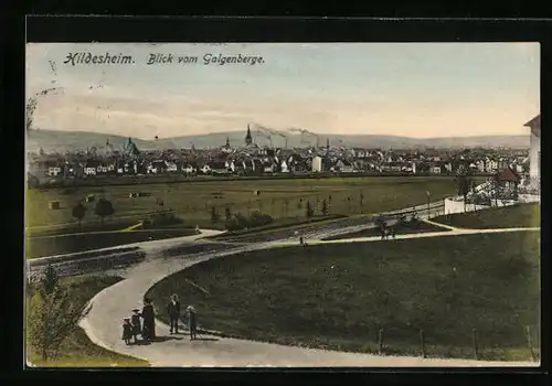 AK Hildesheim, Blick vom Galgenberge auf die Stadt