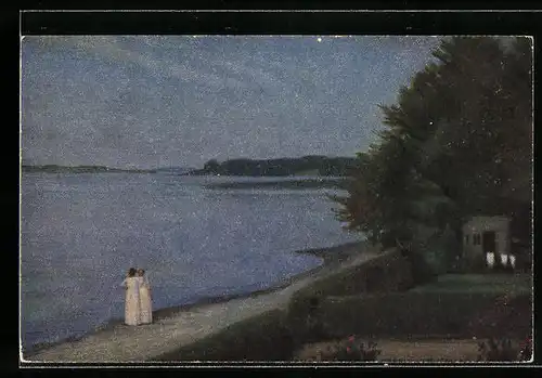 Künstler-AK sign. Slott-Moller: Der Abendstern, Dänische Kunst