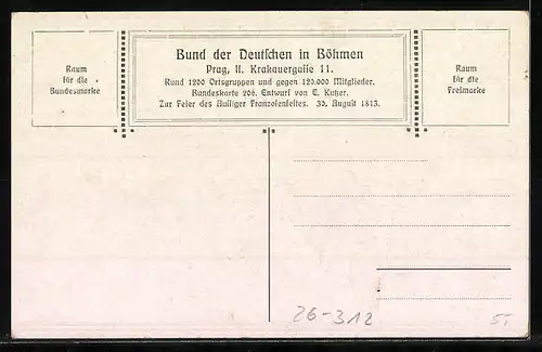 Künstler-AK Ernst Kutzer: 1806 - 1815, Die Franzosen vor Aussig, August 1814