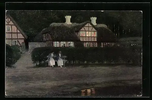 Künstler-AK sign. Slott-Moller: Geheimnisse, Dänische Kunst