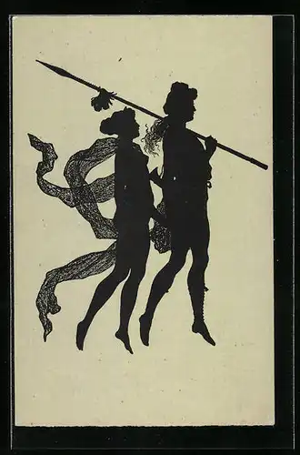 Künstler-AK Paul Konewka: Oberon und Königin aus Shakespeares Sommernachtstraum