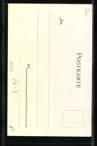 Künstler-AK Karl Mutter: Nürnberg, Rathaus mit Brunnen