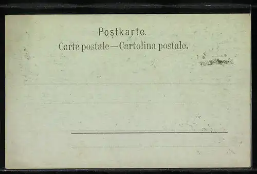 Mondschein-AK Flüelen, Uferpartie mit Kirche