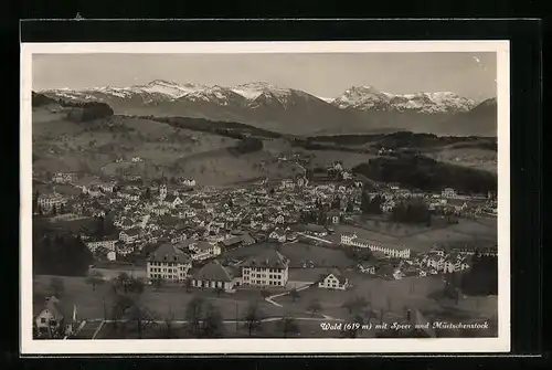 AK Wald, Teilansicht mit Speer und Mürtschenstock