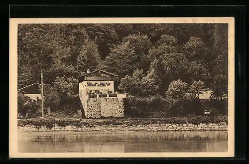 AK Neuburg a. Inn, Feste Neuburg, Haus zum Teufel in der Leiten