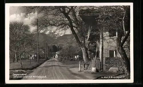 AK Degerndorf am Inn, Strassenpartie mit Wildalpjoch