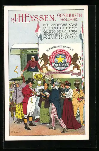 AK Käse-Verkauf der Fabrik J. H. Eyssen aus Oosthuizen