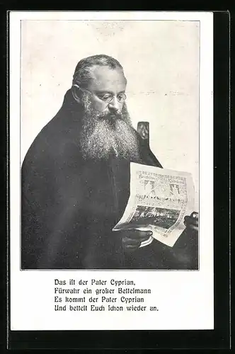 AK Pater Cyprian, fürwahr ein grosser Bettelmann