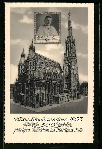 AK Wien, Stephansdom zum 500jährigen Jubiläum 1933