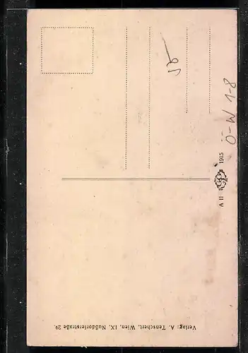 AK Wien, Graben mit Litfasssäule