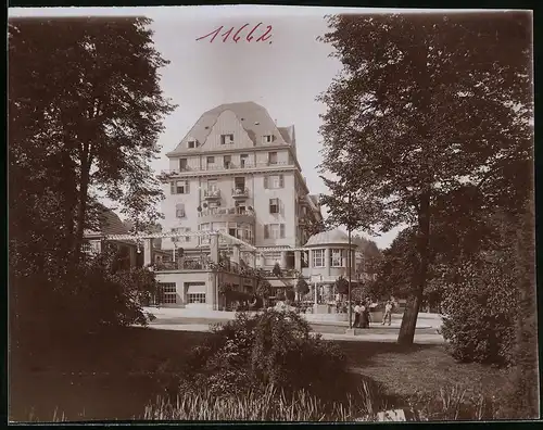 Fotografie Brück & Sohn Meissen, Ansicht Bad Elster, Blick auf das Palasthotel Wettiner Hof