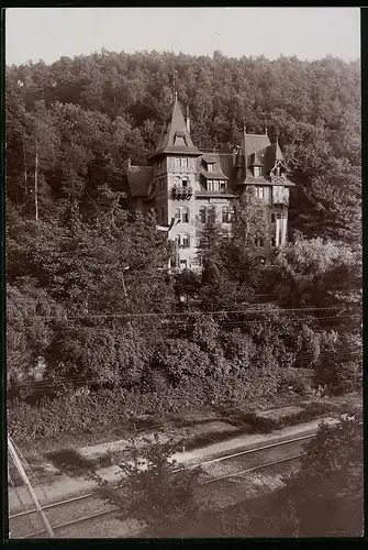 Fotografie Brück & Sohn Meissen, Ansicht Meissen i. Sa., Blick auf das Waldschlösschen