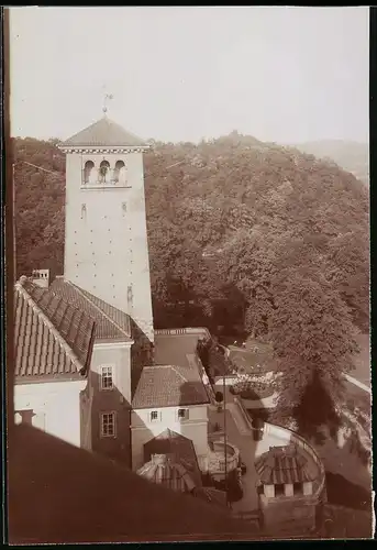 Fotografie Brück & Sohn Meissen, Ansicht Waldenburg i. Sa., Blick vom Schlossturm nach dem Rotenberg