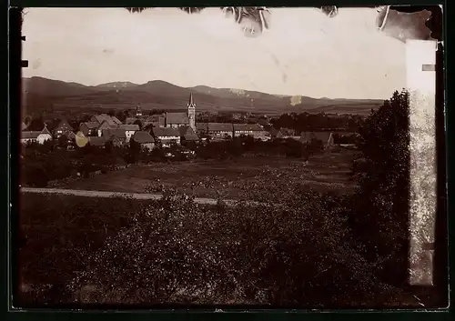 Fotografie Brück & Sohn Meissen, Ansicht Herzberg / Harz, Blick nach der Stadt mit Wohnhäusern