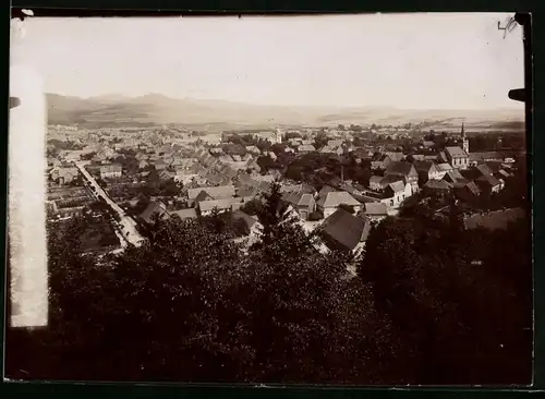 Fotografie Brück & Sohn Meissen, Ansicht Herzberg / Harz, Blick über die Dächer der Stadt