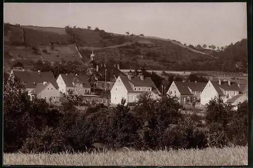 Fotografie Brück & Sohn Meissen, Ansicht Zitzschewig, Blick auf den Ort mit Oberer Bergstrasse