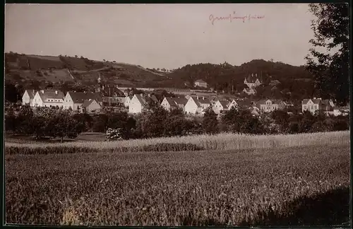 Fotografie Brück & Sohn Meissen, Ansicht Zitzschewig, Blick auf den Ort mit dem Genesungsheim