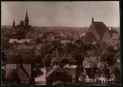 Fotografie Brück & Sohn Meissen, Ansicht Freiberg i. Sa., Blick auf die Stadt mit den Kirchen