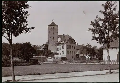 Fotografie Brück & Sohn Meissen, Ansicht Geithain, Blick auf den Pulverturm