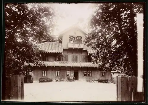 Fotografie Brück & Sohn Meissen, Ansicht Thale, Blick auf das Dambachshaus, Jagdaufenthalt des deutschen Kronprinzen