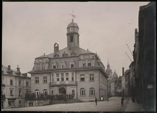 Fotografie Brück & Sohn Meissen, Ansicht Schwarzenberg, Rathaus mit Ratskeller