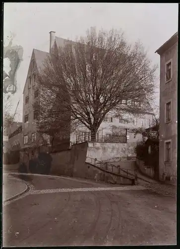 Fotografie Brück & Sohn Meissen, Ansicht Frankenberg, Strasse am Rittergut