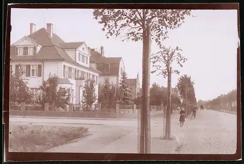 Fotografie Brück & Sohn Meissen, Ansicht Senftenberg, Villa Albertstrasse Ecke Bahnhofstrasse, (Spiegelverkehrt)