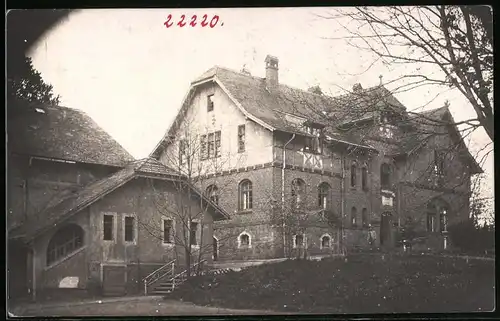 Fotografie Brück & Sohn Meissen, Ansicht Wilschdorf, Kuranstalt Glasewalds Ruhe, Hauptgebäude