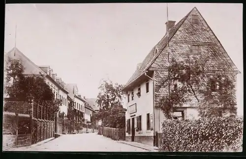 Fotografie Brück & Sohn Meissen, Ansicht Wechselburg, Rochlitzer Strasse mit Geschäftshaus