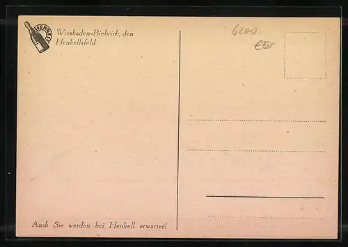 AK Wiesbaden-Biebrich / Rhein, Sektkellerei Henkell & Co., Blick in den Ehrenhof