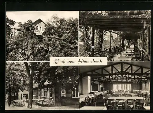 AK Bad Kösen, Gasthaus Himmelreich, Gartenterrasse