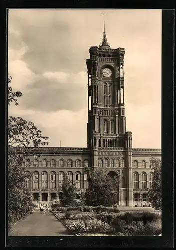 AK Berlin-Mitte, Rotes Rathaus, Rathausstrasse 15