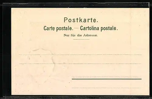 Passepartout-Lithographie Basel, Rheinbrücke, Schweizer Wappen