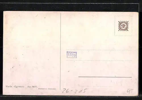 Künstler-AK M. Müller jun.: Röhrender Hirsch