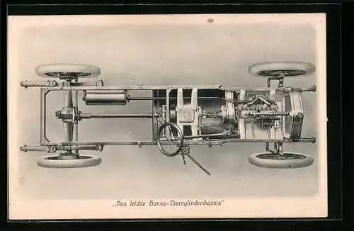AK Das leichte Hansa-Viercylinderchassis, Auto