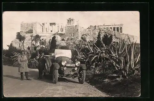 Foto-AK Auto Benz im Mittelmerrraum