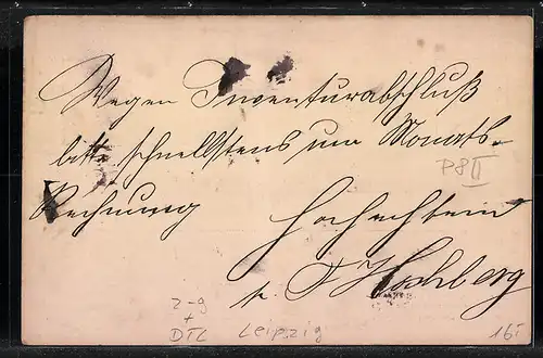 AK Leipzig, Private Stadtpost Lipsia