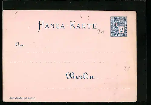 AK Berlin, Private Stadtpost Hansa