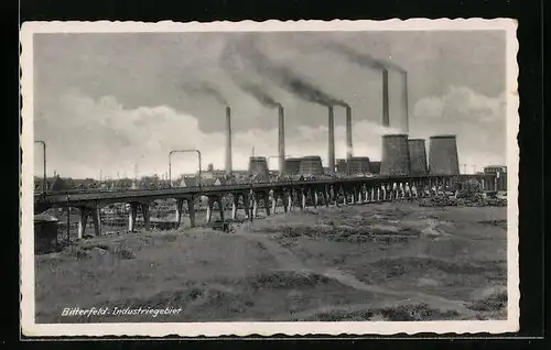 AK Bitterfeld, Blick auf das Industriegebiet