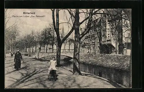 AK Bitterfeld, Partie am Lober Der Ratswall