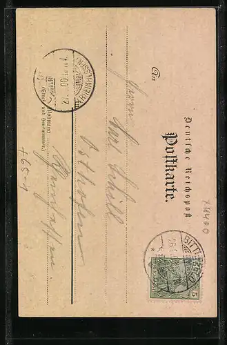 AK Bitterfeld, Strassenpartie mit Kindern