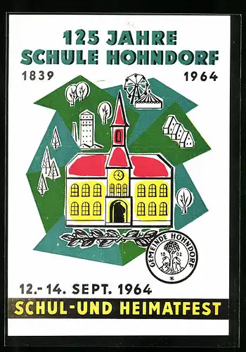 AK Hohndorf bei Oelsnitz, 125 Jahre Schule Hohndorf, Schul- und Heimatfest