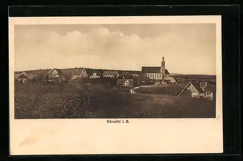 AK Görwihl i. B., Teilansicht mit Kirche