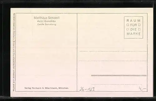 Künstler-AK Matthäus Schiestl: Ein Dorf im Jura